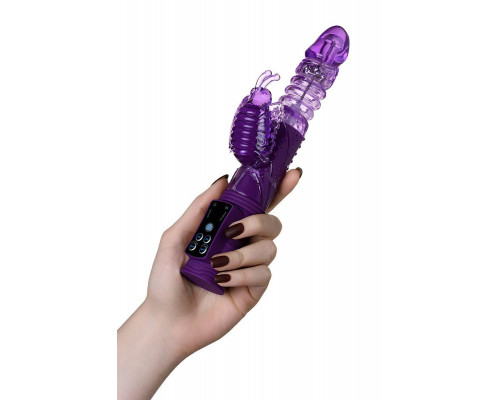 Вибратор с клиторальным стимулятором TOYFA A-Toys High-Tech fantasy, TPR, фиолетовый, 23 см