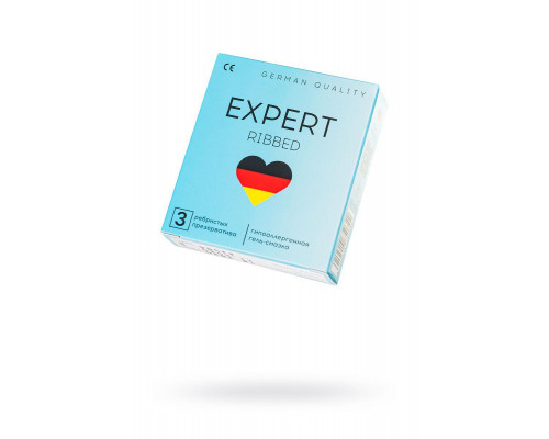 Презервативы EXPERT Ribbed Germany 3 шт. (ребристые)