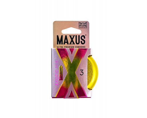Презервативы Maxus EXOTIC MIX,  латекс, ароматизированные 3 шт.