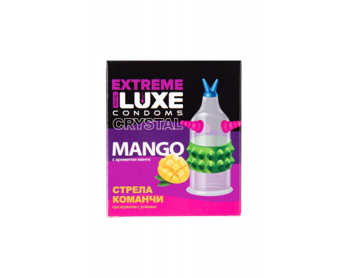 Презервативы Luxe, extreme, «Стрела команчи», манго, 18 см, 5,2 см, 1 шт.