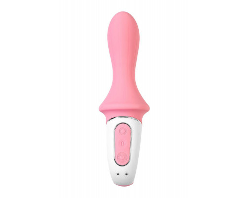 Вибратор с расширением Satisfyer Air Pump Booty 5+ Connect App, силикон, розовый, 15 см
