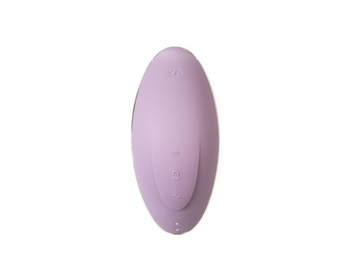 Вакуум-волновой стимулятор клитора с вибрацией Satisfyer Vulva Lover 1, силикон, сиреневый, 11,9 см