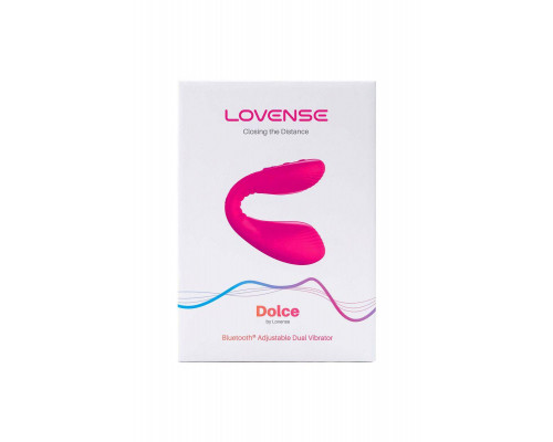 Многофункциональный стимулятор для пар LOVENSE Dolce (Quake), силикон, розовый, 20 см