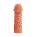 Насадка реалистичная KOKOS PENIS SLEEVE с дополнительной стимуляцией, TPE, телесная, 16.5 см