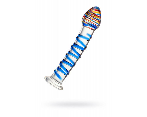 Нереалистичный фаллоимитатор Sexus Glass, стекло, прозрачный, 18 см