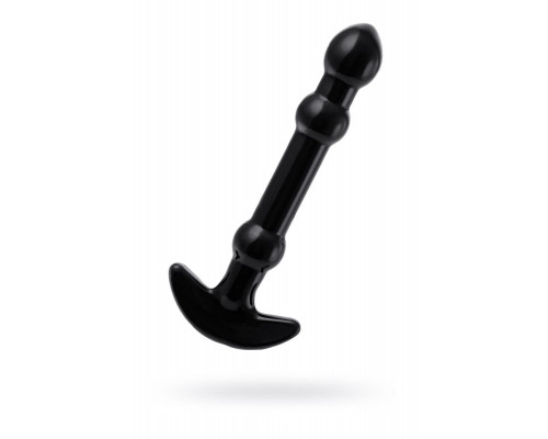 Нереалистичный фаллоимитатор Sexus Glass, стекло, черный, 19 см