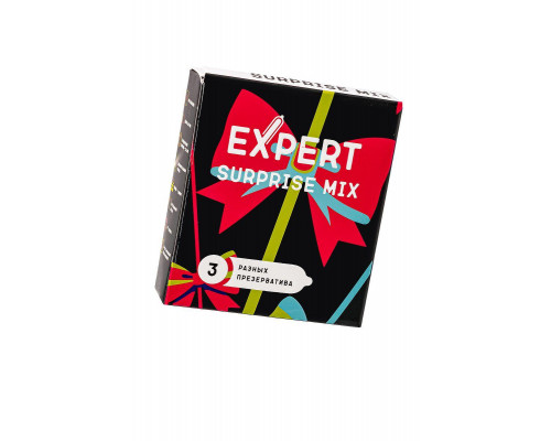 Презервативы EXPERT Surprise Mix, секретный микс, 3шт