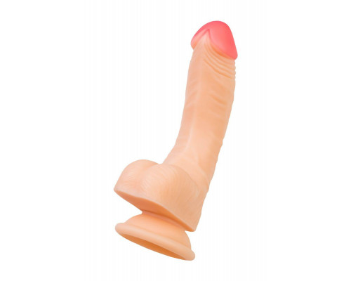 Реалистичный фаллоимитатор RealStick Nude Nash, PVC, телесный, 18 см