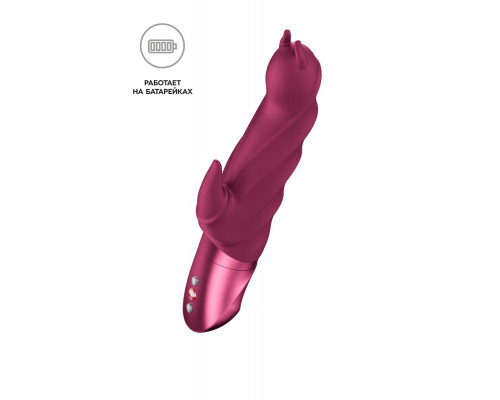 Вибратор Fun Factory DARLING DEVIL, силикон, бордовый, 20,5 см