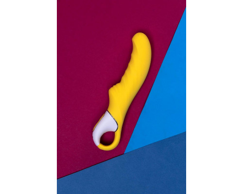 Нереалистичный вибратор Satisfyer Vibes Yummy Sunshine, силикон, желтый, 22,5 см.