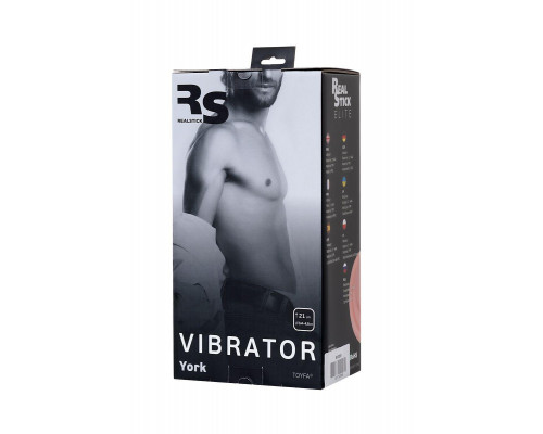Реалистичный вибратор RealStick Elite York, TPR, телесный, 21 см