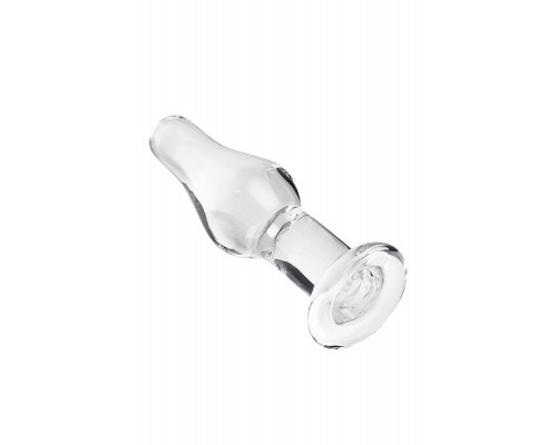Анальная втулка Sexus Glass, стекло, прозрачная, 14,5 см, Ø 4 см