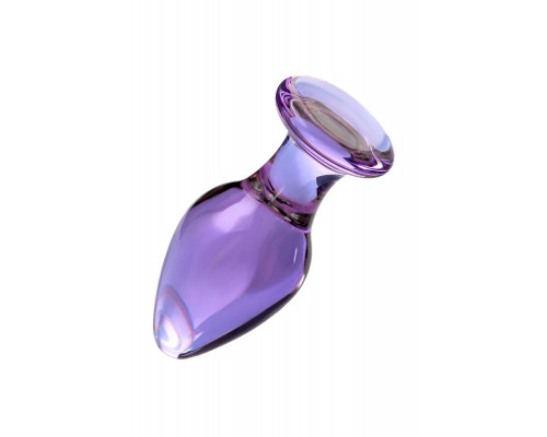 Анальная втулка Sexus Glass, стекло, фиолетовая, 10 см, Ø 4 см