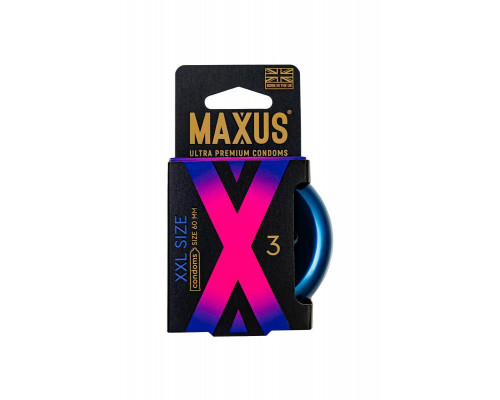 Презервативы Maxus XXL,  латекс, увеличенный размер 3 шт.