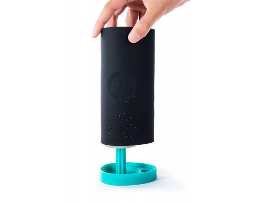 Мастурбатор нереалистичный Sense Max, силикон, черный, 18.5 см