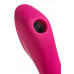 Вакуумный стимулятор клитора с вибрацией Satisfyer Curvy Trinity 3, красный, 17,7 см