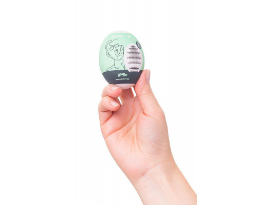 Мастурбатор нереалистичный Satisfyer Egg Single (Riffle), TPE, зеленый