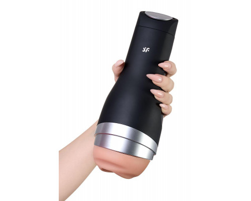 Мастурбатор нереалистичный Satisfyer Men Classic, TPE, серебристый, 25,4 см.
