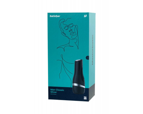 Мастурбатор нереалистичный Satisfyer Men Classic, TPE, серебристый, 25,4 см.