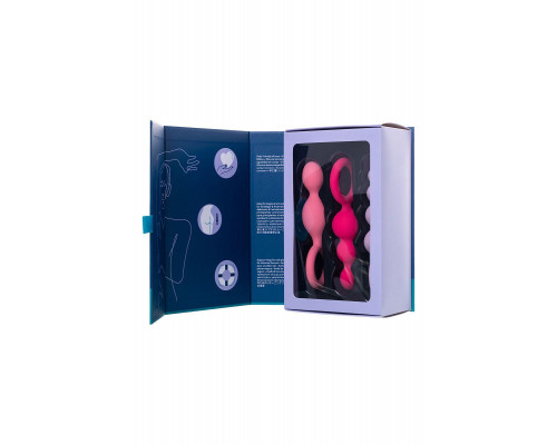 Набор анальных плагов Satisfyer Booty Call colored 3 шт, силикон, ассорти, 13,5 см