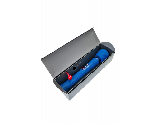 Вибромассажер Fun Factory VIM VIBRATING WAND, силикон, синий, 31,3 см