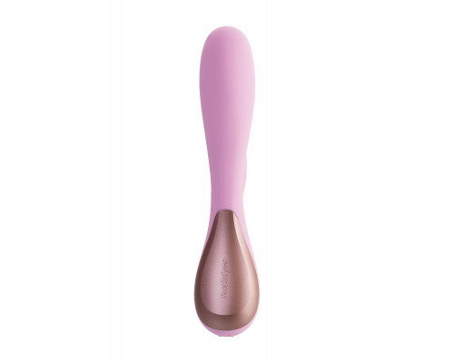 Нереалистичный вибратор Satisfyer Mono Flex Connect App, силикон, розовый, 20,4 см.
