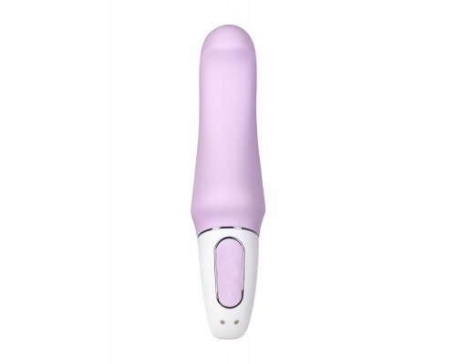 Нереалистичный вибратор Satisfyer Vibes Charming Smile, силикон, фиолетовый, 18,7 см.