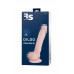 Фаллоимитатор RealStick Silicone Charlie H, сайлекспан, телесный, 18 см