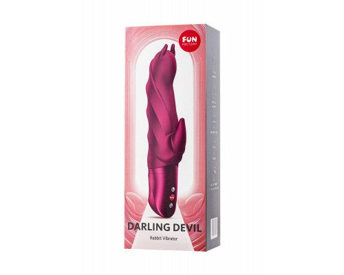Вибратор Fun Factory DARLING DEVIL, силикон, бордовый, 20,5 см