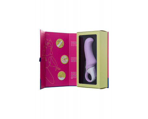 Нереалистичный вибратор Satisfyer Vibes Charming Smile, силикон, фиолетовый, 18,7 см.