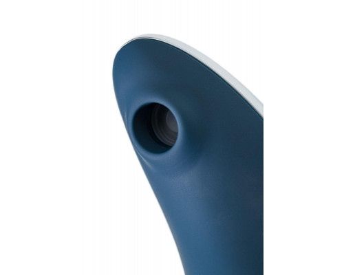 Вакуум-волновой стимулятор клитора с вибрацией Satisfyer Vulva Lover 1, силикон, синий, 11,9 см