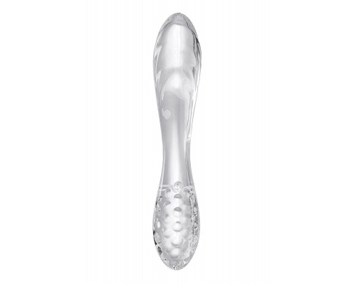 Двусторонний фаллоимитатор Satisfyer Dazzling Crystal 1, стекло, прозрачный, 18,5 см