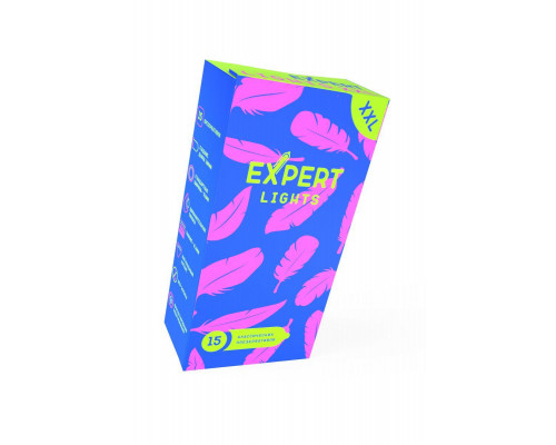 Презервативы EXPERT Lights XXL, ультратонкие, 15 шт