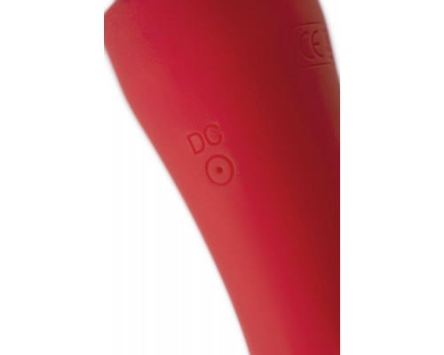 Двусторонний вибромассажер Black&Red by TOYFA, силикон, красный, 21 см
