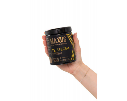 Презервативы Maxus Special, точечно-ребристые, латекс,12 шт