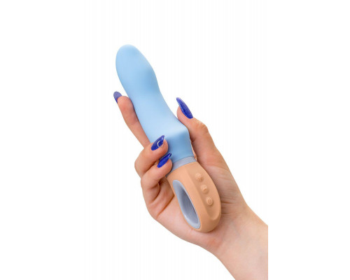 Вибратор Flovetta BLUEBELL, силикон, голубой, 18,5 см