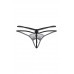Стринги открытые с двойной резинкой SoftLine Collection, черный, S/L