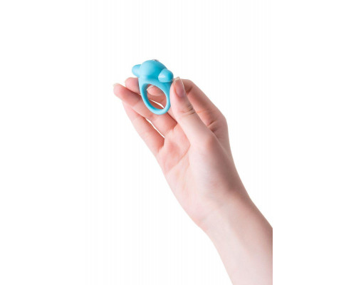 Эрекционное кольцо на пенис TOYFA A-Toys, силикон, голубой, Ø 5,4 см