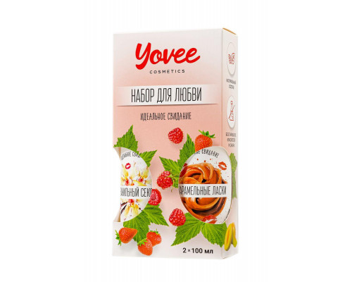 Набор гелей-смазок Yovee для любви (721011+721013), вкусовые (ваниль.сливки+карамель), 2х100 мл