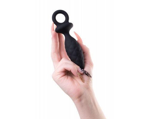 Анальная пробка Erotist Strob M - size, силикон,черная, 13,5 см