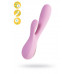 Нереалистичный вибратор Satisfyer Mono Flex Connect App, силикон, розовый, 20,4 см.