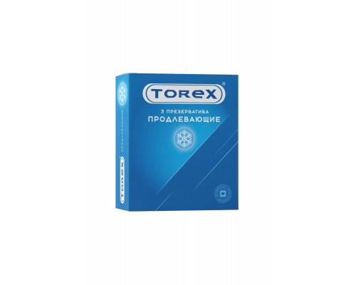 Презервативы Torex, продлевающие, латекс, 18 см, 5,2 см, 3 шт.