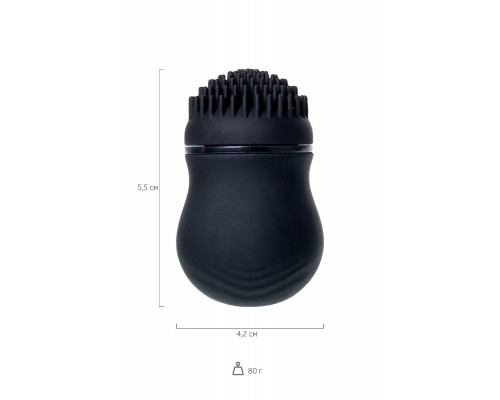 Стимулятор клитора PPP CURU-CURU BRUSH ROTER, ABS-пластик, черный, 5,5 см