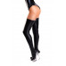 Чулки на молнии Glossy Connie из материала Wetlook, черные, L