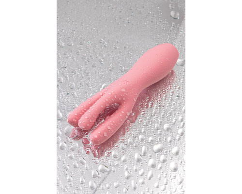 Вибростимулятор Satisfyer Threesome 3, силикон, розовый, 14 см