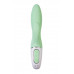 Вибратор с расширением Satisfyer Air Pump Bunny 5+ Connect App, силикон, мятный, 10 см