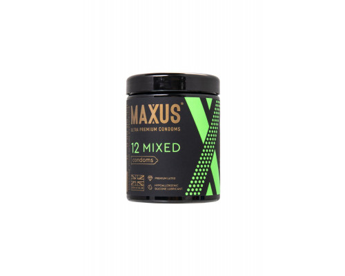 Презервативы Maxus Mixed, набор, латекс, 12 шт.