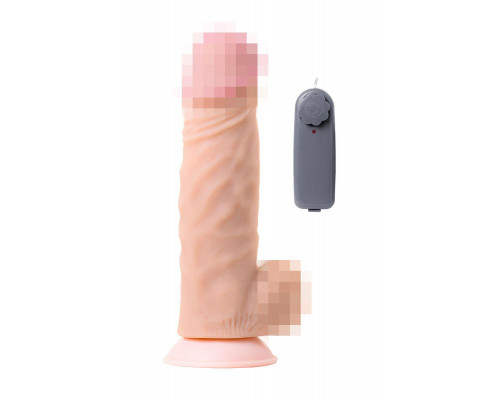 Вибратор-гигант LoveToy, реалистичный, neoskin, телесный, 24,5 см, Ø 6,7 см