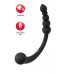 Двусторонний вибратор Black&Red by TOYFA, силикон, черный, 35 см
