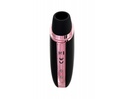 Вакуум-волновой стимулятор с вибрацией Satisfyer Love Triangle Connect App, силикон, черный, 8,8см